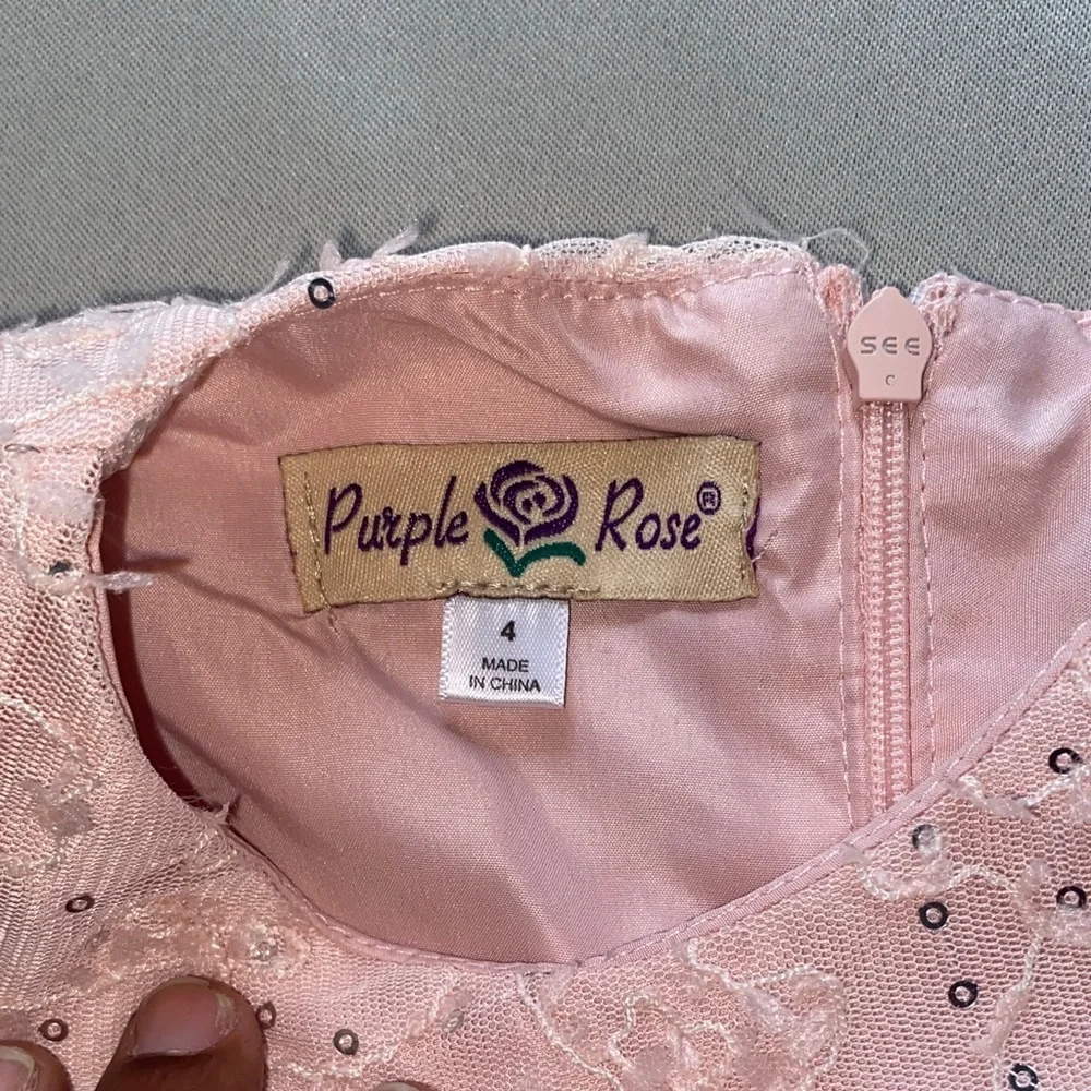 Charming Pink Kids Dress with Sparkling Waist
